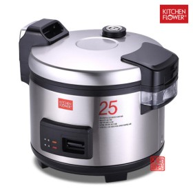 키친플라워 4L 25인용 대용량 전기밥솥 KCJ-GB2500ZN 식당 업소 공장 학교 급식 대형 전기 보온 밥솥